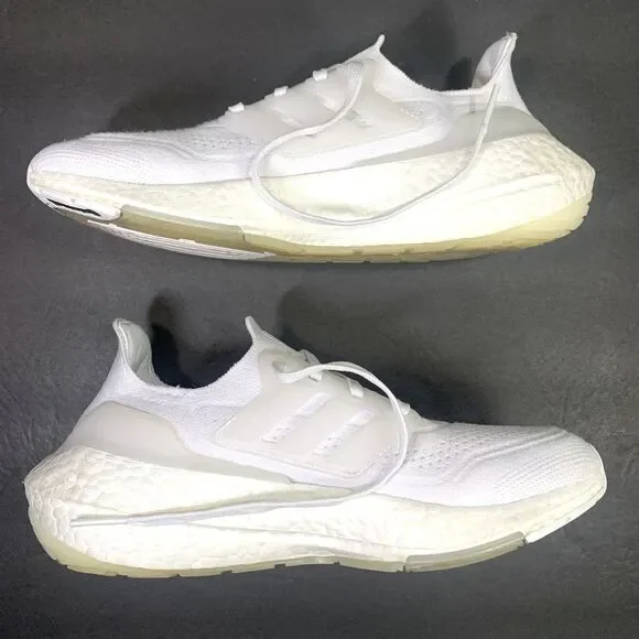 Adidas Ultra Boost 21 Women’s “ Triple White “ Shoe Size- 7.5 - Picture 4 of 12